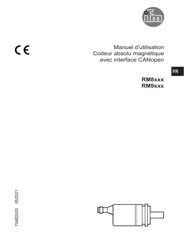 IFM RM8007 Absolute multiturn encoder Manuel du propriétaire | Fixfr