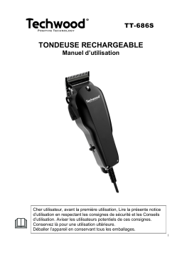 Techwood TT-686S Tondeuse filaire Manuel utilisateur