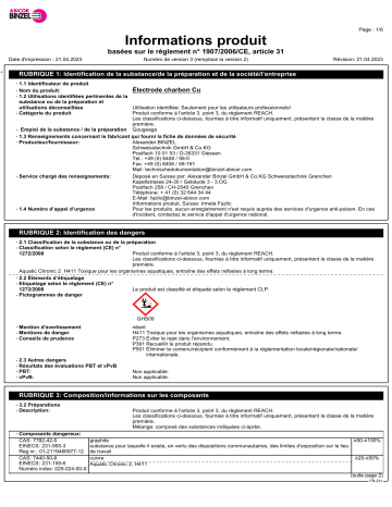 Abicor Binzel Gouging electrodes ABIARC Information produit | Fixfr