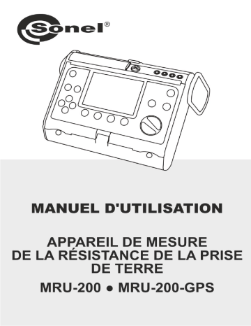 Sonel MRU-200-GPS Manuel utilisateur | Fixfr