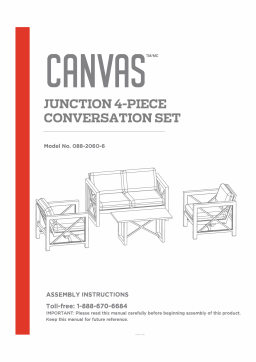 YOTRIO Junction 4 Piece Conversation Set Manuel utilisateur