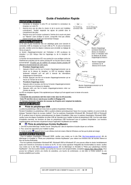 Gigabyte GKM-WM01C Keyboard Guide d'installation