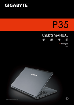 Gigabyte P35W v2 Laptop Manuel du propriétaire
