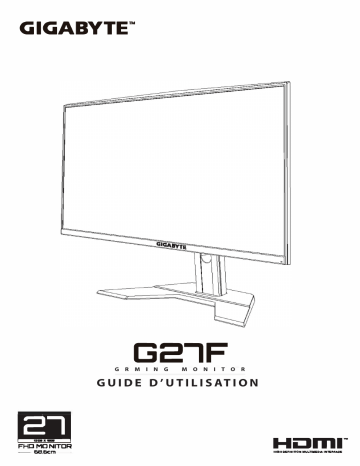 Gigabyte G27F Monitor Mode d'emploi | Fixfr