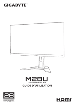 Gigabyte M28U Monitor Manuel utilisateur