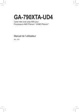 Gigabyte GA-790XTA-UD4 Motherboard Manuel du propriétaire