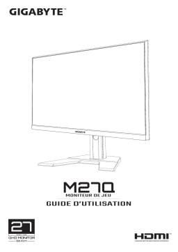 Gigabyte M27Q Monitor Mode d'emploi
