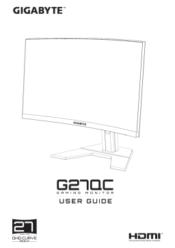 Gigabyte G27QC Monitor Mode d'emploi