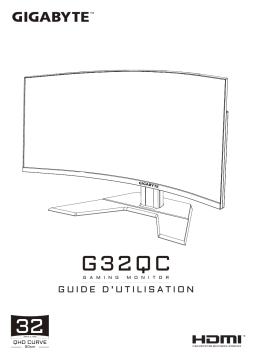 Gigabyte G32QC Monitor Mode d'emploi