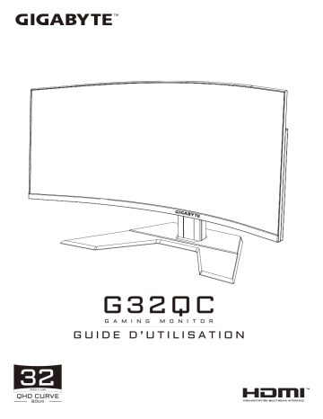 Gigabyte G32QC Monitor Mode d'emploi | Fixfr