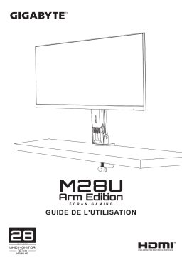 Gigabyte M28U Arm Edition Monitor Manuel utilisateur