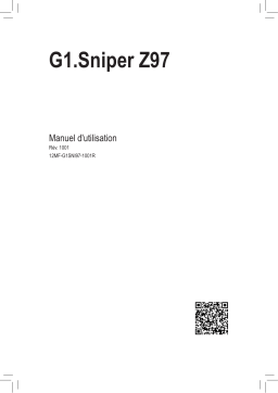 Gigabyte G1.Sniper Z97 Motherboard Manuel du propriétaire