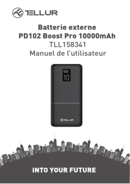 Tellur TLL158341 Pd102 Boost Pro 10000mah Power Bank Manuel utilisateur