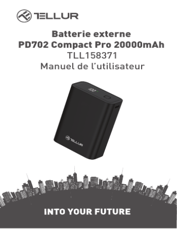 Tellur TLL158371 Compact Pro Pd702 20000mah Power Bank Manuel utilisateur | Fixfr