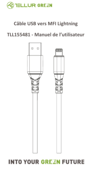 Tellur TLL155481 Green Data Cable Apple Mfi Manuel utilisateur