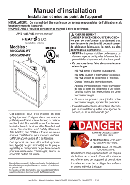 Heat & Glo 6000/8000C Modern Series IFT Manuel utilisateur