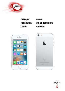 Apple IPHONE SE 128GO ARGENT iPhone Manuel du propriétaire