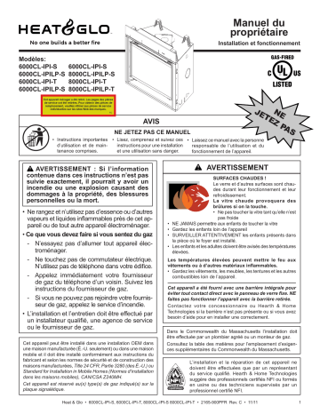Heat & Glo 6000CL/8000CL IPI Manuel utilisateur | Fixfr