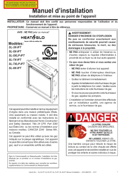 Heat & Glo SlimLine X Series IFT Manuel utilisateur