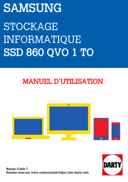 Samsung D 860 QVO 1 To SSD interne Manuel du propriétaire