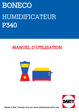 Boneco P 340-44741 Purificateur Manuel du propriétaire