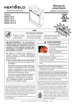 Heat & Glo 6000GL-IPI-S & -R Manuel utilisateur