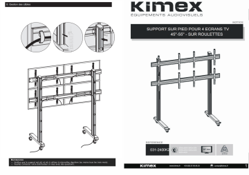 031-2400K2 | Kimex 031-2410K2 Floor stand for 4 TV screens 45