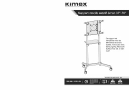 Kimex 030-3101 37"-70" TV Trolley for Samsung Flip® and Microsoft Surface Hub® 2s Installation manuel