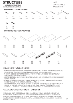 STRUCTUBE JAX Coffee table Manuel utilisateur