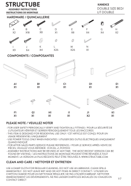 STRUCTUBE KANDICE double size bed Manuel utilisateur