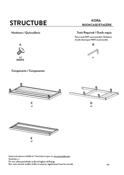 STRUCTUBE KORA iron shoe rack Manuel utilisateur