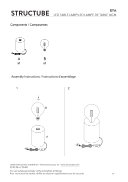 STRUCTUBE EYA Table lamp Manuel utilisateur