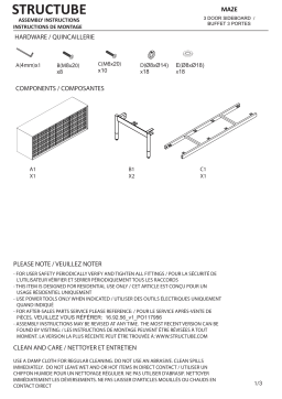 STRUCTUBE MAZE 3-door Sideboard Manuel utilisateur