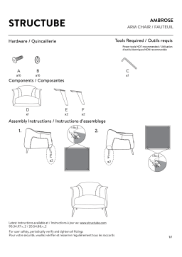 STRUCTUBE AMBROSE Armchair Manuel utilisateur