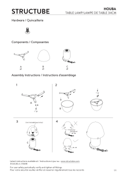 STRUCTUBE HOUBA Table lamp Manuel utilisateur