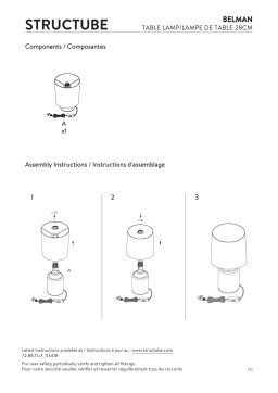 STRUCTUBE BELMAN Table lamp Manuel utilisateur