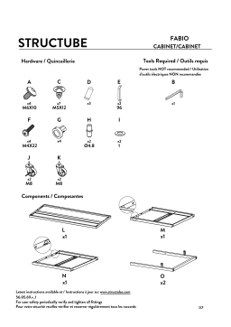 STRUCTUBE FABIO iron cabinet Manuel utilisateur