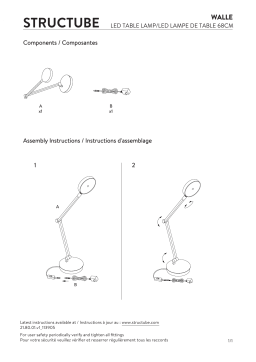 STRUCTUBE WALLE led desk lamp 65 cm height Manuel utilisateur