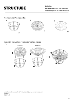 STRUCTUBE PAPASAN Rattan accent chair Manuel utilisateur
