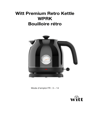 Witt Premium Retro elkedel Manuel du propriétaire | Fixfr