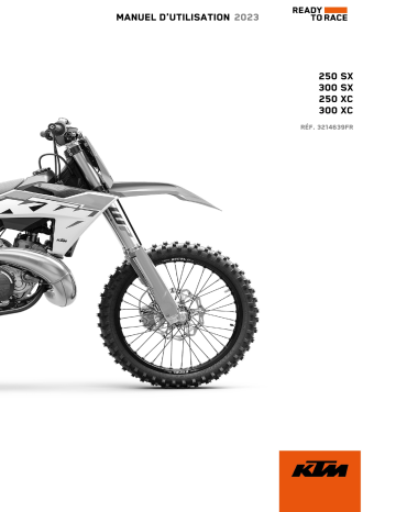 300 SX | 250 SX | 300 XC | KTM 250 XC bike 2023 Manuel du propriétaire | Fixfr