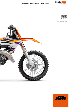 KTM 125 XC bike 2024 Manuel du propriétaire