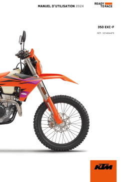 KTM 350 EXC-F bike 2024 Manuel du propriétaire