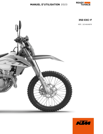 KTM 350 EXC-F bike 2023 Manuel du propriétaire | Fixfr