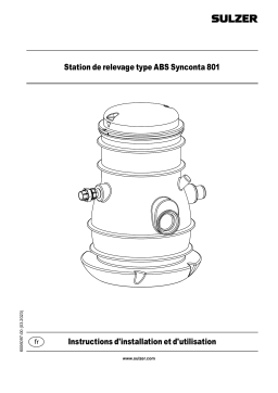 Sulzer Lifting Station Type ABS Synconta 801 Manuel utilisateur