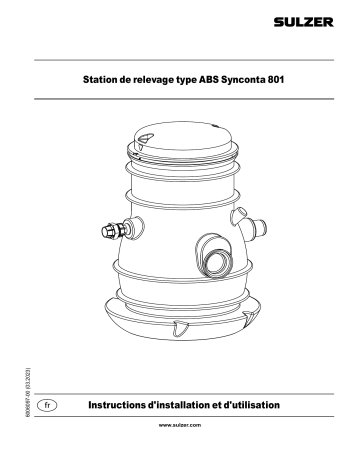 Sulzer Lifting Station Type ABS Synconta 801 Manuel utilisateur | Fixfr