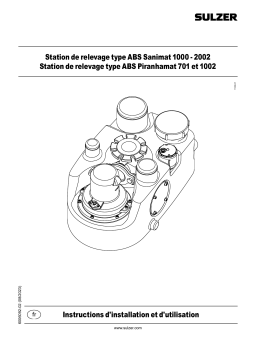Sulzer Sanimat 1000-2002 and Piranhamat 701-1002 Manuel utilisateur