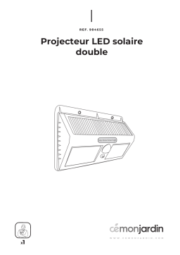 CEMONJARDIN 97337600 Double projecteur solaire extérieur Mode d'emploi