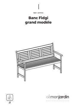 CEMONJARDIN 91796790 Banc fidgi grand modèle en acacia Mode d'emploi