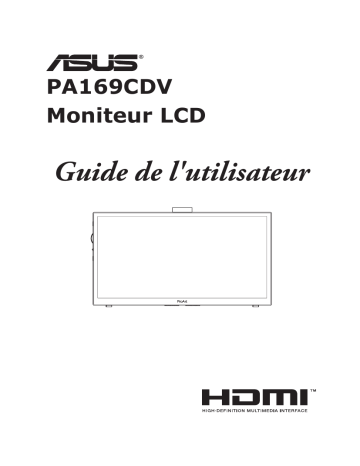 Asus ProArt Display PA169CDV Monitor Mode d'emploi | Fixfr
